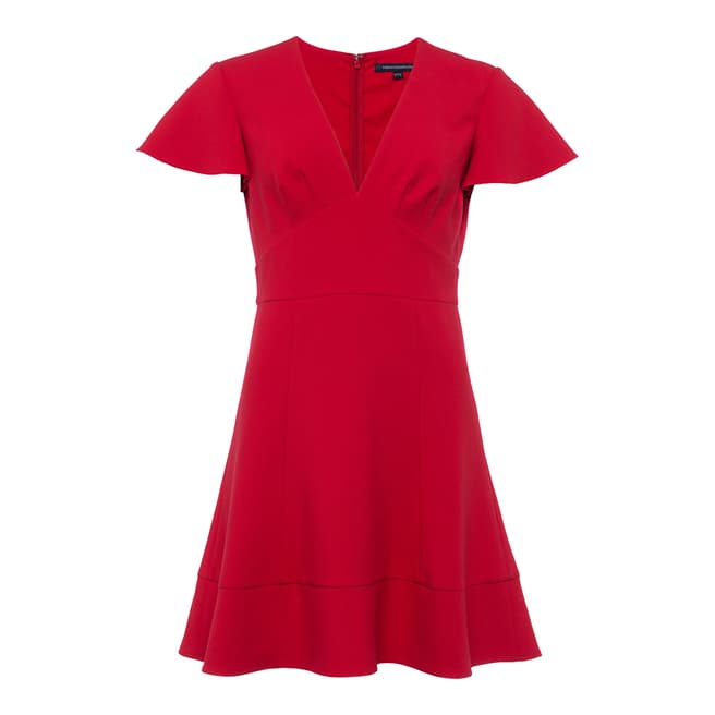 French Connection Blazer Red Whisper Ruth Flared Dress