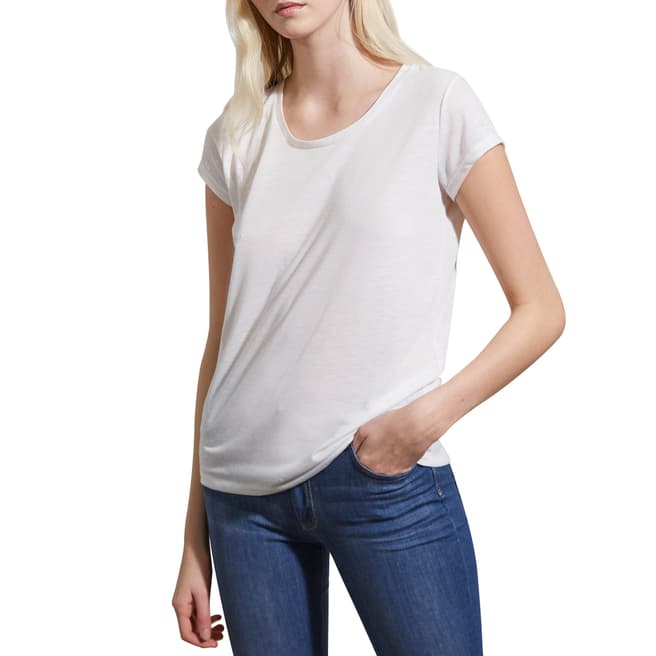 French Connection White Hetty Marl T-Shirt