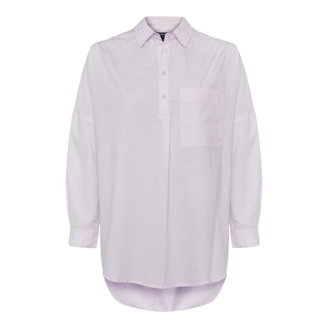 French Connection Lilac Laselle Cotton Poplin Shirt