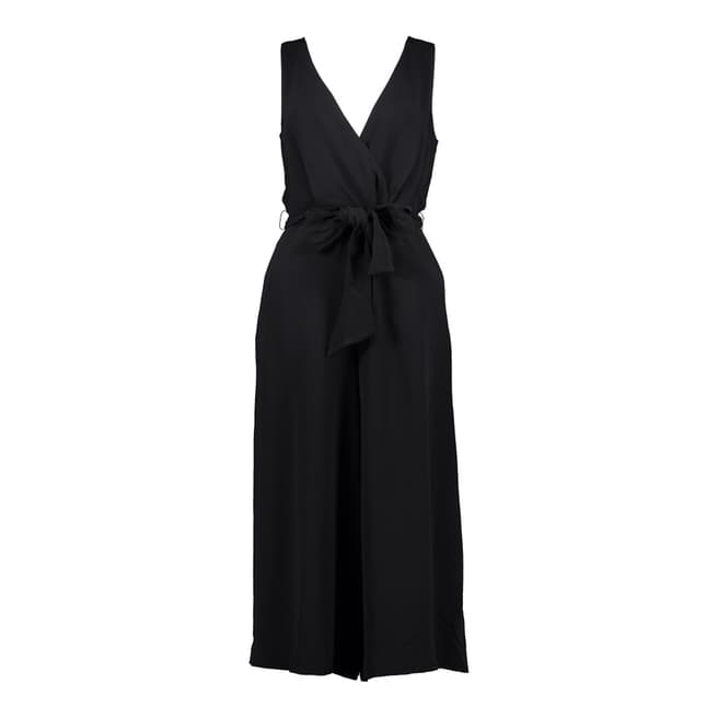 French Connection Black Bessie Crepe Jumpsuit