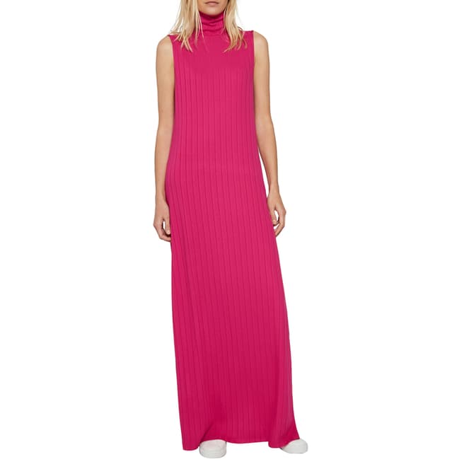 French Connection Pink Syros Jersey Maxi Dress