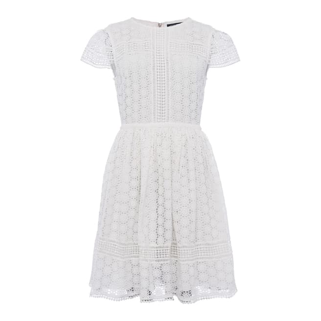 French Connection White Parker Lace Dress