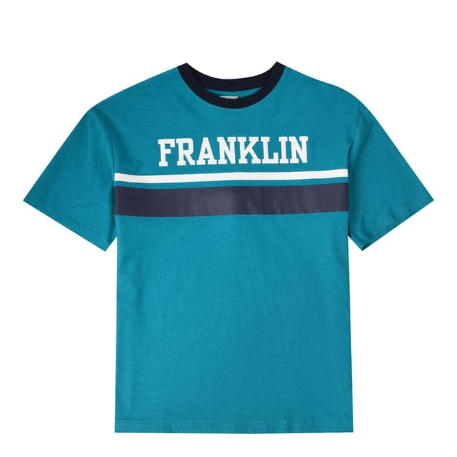 Franklin & Marshall Shark Tale Oversize Body Stripe T Shirt