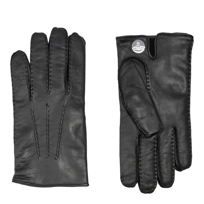 Vivienne Westwood Black Hand Stitch Gloves