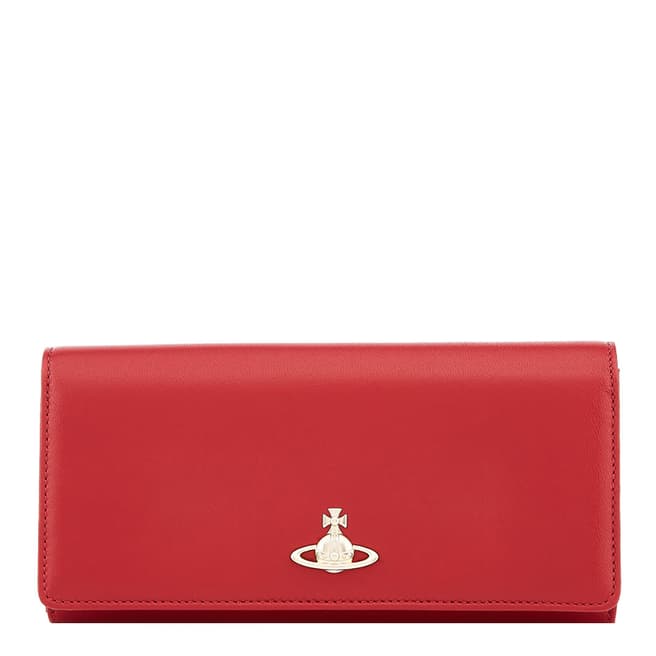 Vivienne Westwood Red Emma Classic Credit Card Wallet