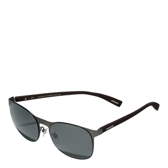 Chopard Mens Black/Grey Chopard Rectangle Sunglasses 54mm