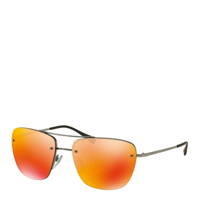 Prada Unisex Burnt Orange Prada Sunglasses 56mm