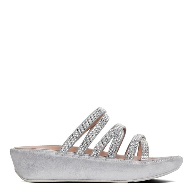 FitFlop Silver Linny Swarovski Crystal Sandal