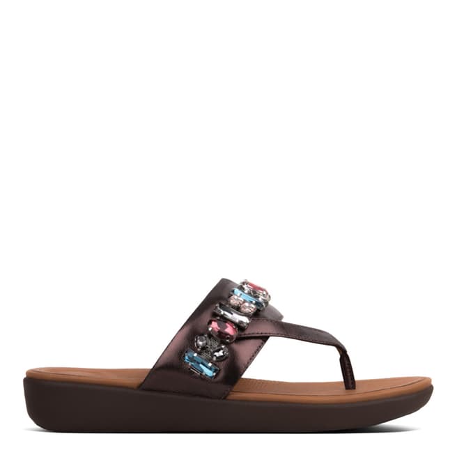 FitFlop Berry Delta Bejewelled Toe Post Sandal