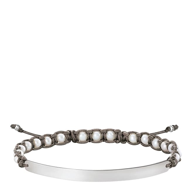 Thomas Sabo Silver/White Freshwater Pearl Bracelet