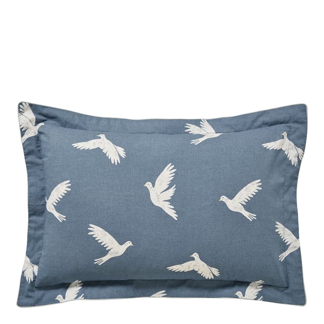 Sanderson Home Paper Doves Oxford Pillowcase, Denim