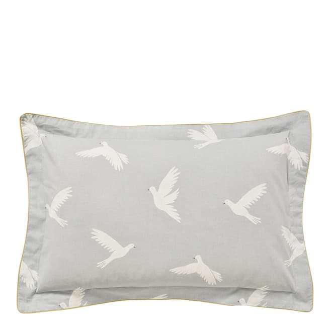 Sanderson Home Paper Doves Oxford Pillowcase, Mineral