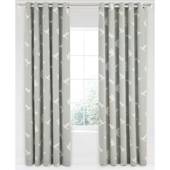 Sanderson Home Paper Doves 168X229cm Lined Curtains, Mineral