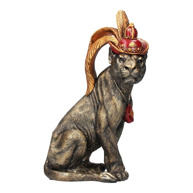 Gisela Graham Lioness with Hat Ornament
