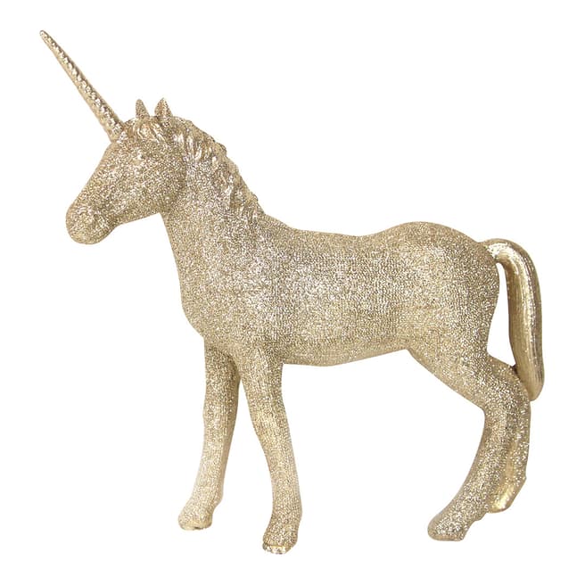 Gisela Graham Gold Unicorn Large Ornament