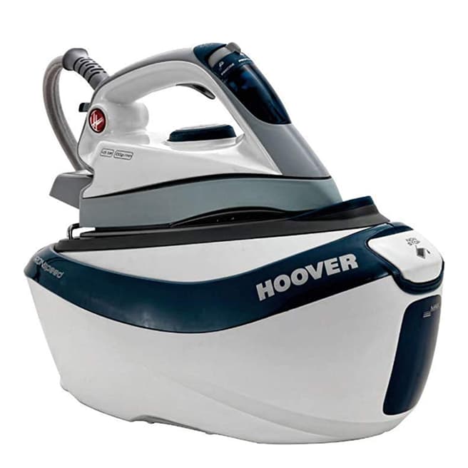 Hoover Teal/White Easy Glide Ceramic Plate Steam Generator Iron, 2100W