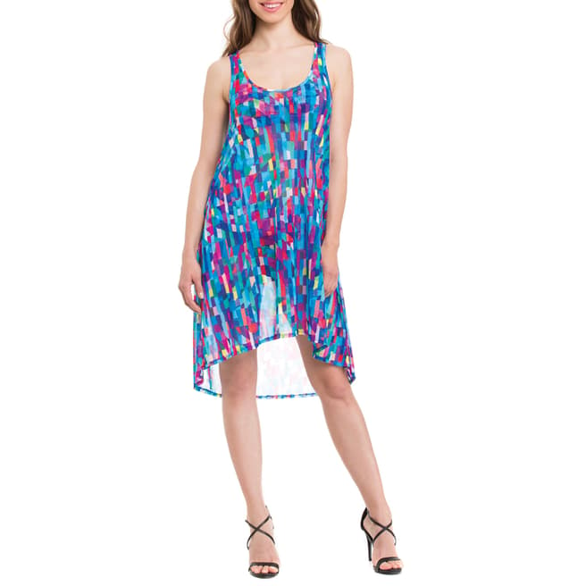 Profile By Gottex Blue/Pink Multi Print Coverup