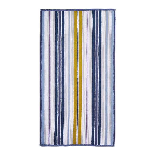 Helena Springfield Melody Stripe Bath Towel, Bluebell