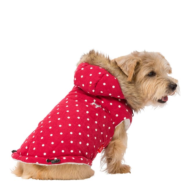House Of Paws Red Small Polka Dot Gilet