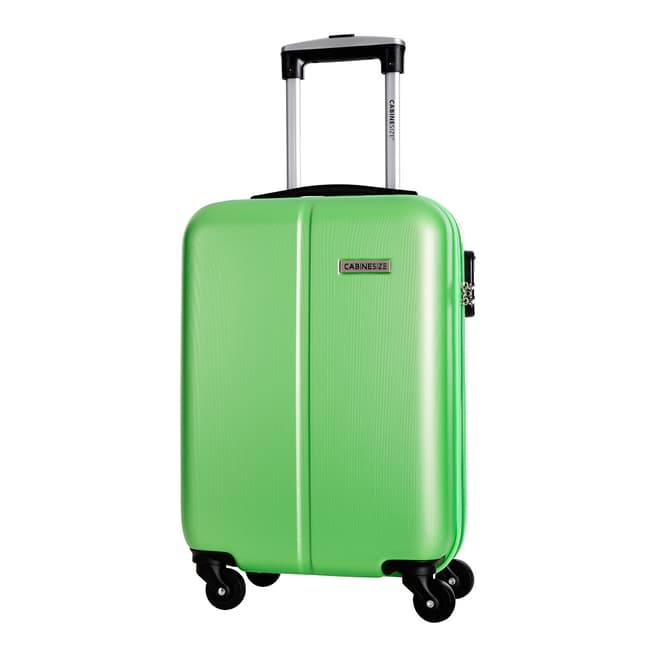 Cabine Size Green 4 Wheel Juice Cabin Suitcase 46cm