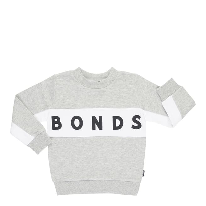 Bonds Grey/White Cool Sweats Pullover