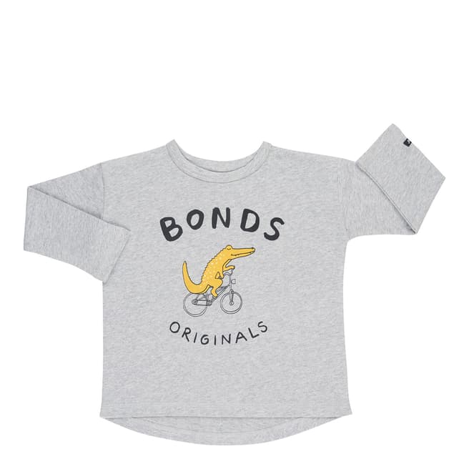 Bonds Grey Croc Toughie Cotton T-Shirt
