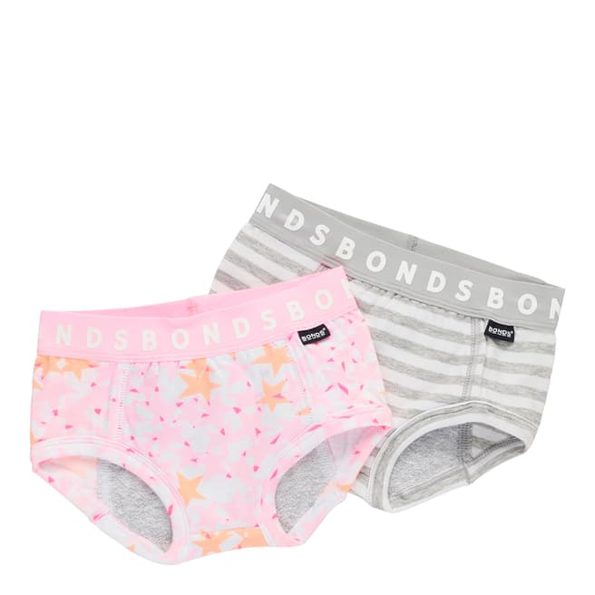 Bonds Grey/Pink Oopsytail Underwear Set