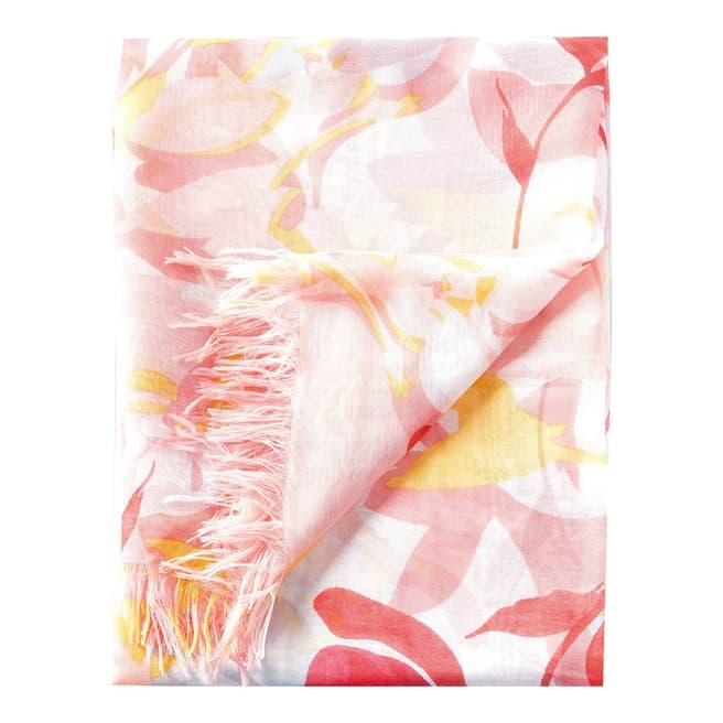 Pure Collection Printed Floral Ultra Soft Printed Scarf