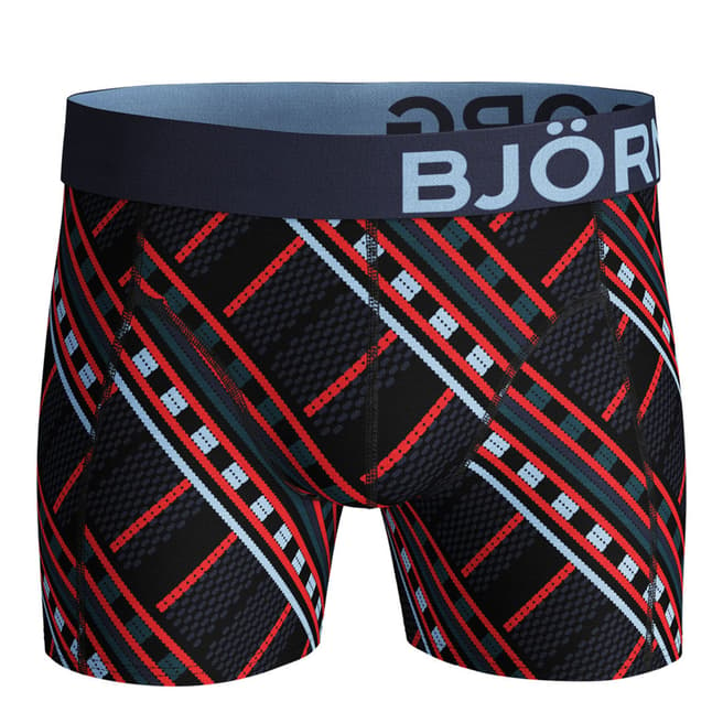 BJORN BORG Black/Red Massai One Pack Shorts
