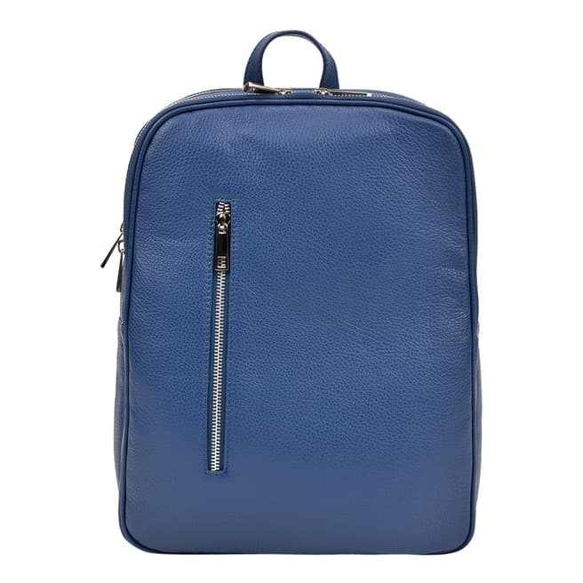 Carla Ferreri Blue Leather Backpack