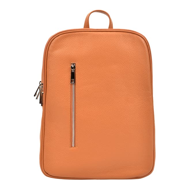 Carla Ferreri Cognac Leather Backpack
