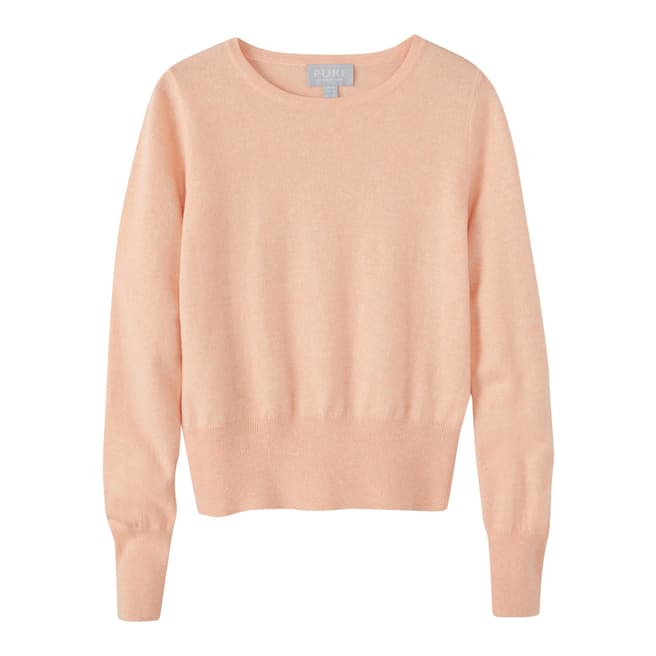 Pure Collection Pale Pink Cropped Jumper
