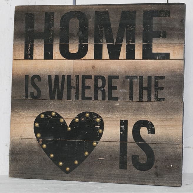 The Satchville Gift Company Home Is Where The Heart Is Sign