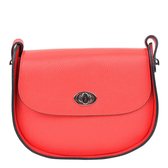 Renata Corsi Red Leather Crossbody Bag