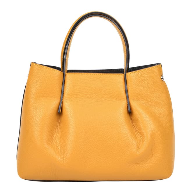 Renata Corsi Yellow Leather Handbag