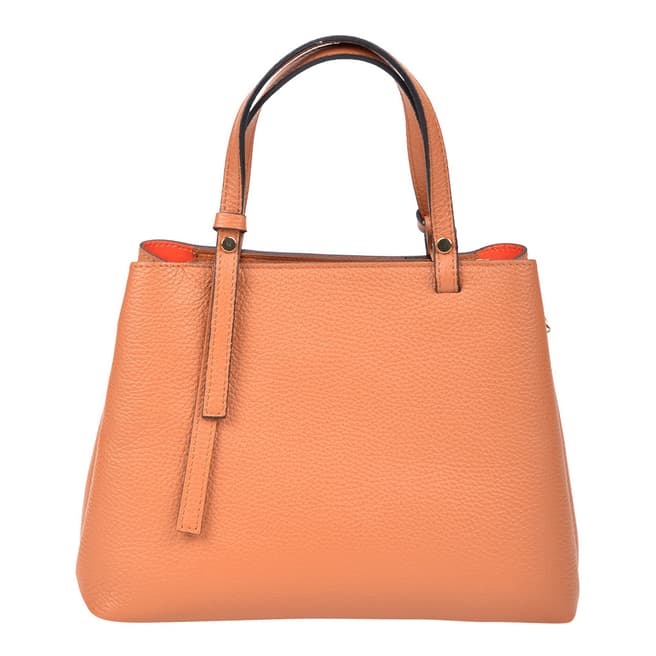 Renata Corsi Cognac Leather Handbag