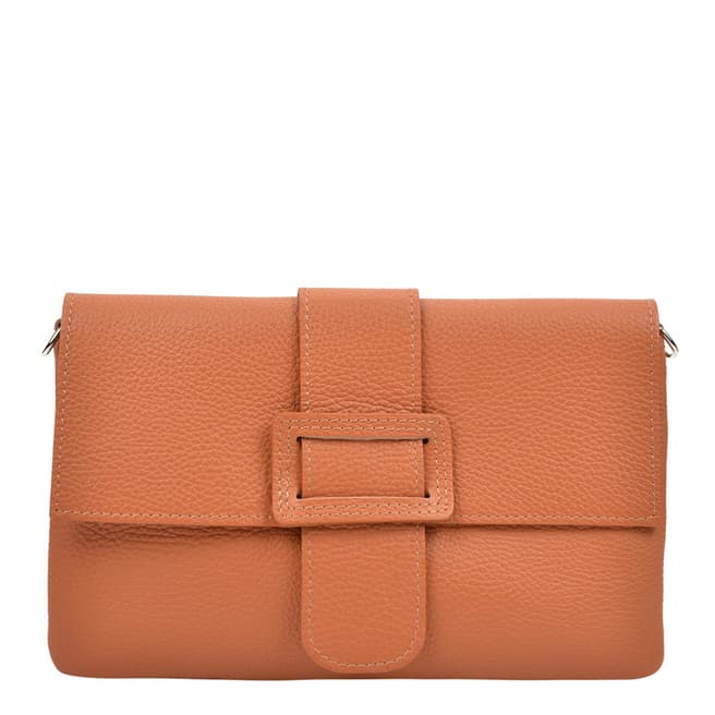 Renata Corsi Cognac Leather Crossbody Bag