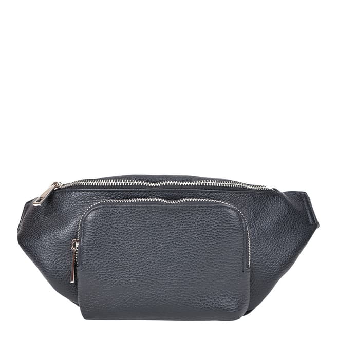 Renata Corsi Black Leather Waist Bag
