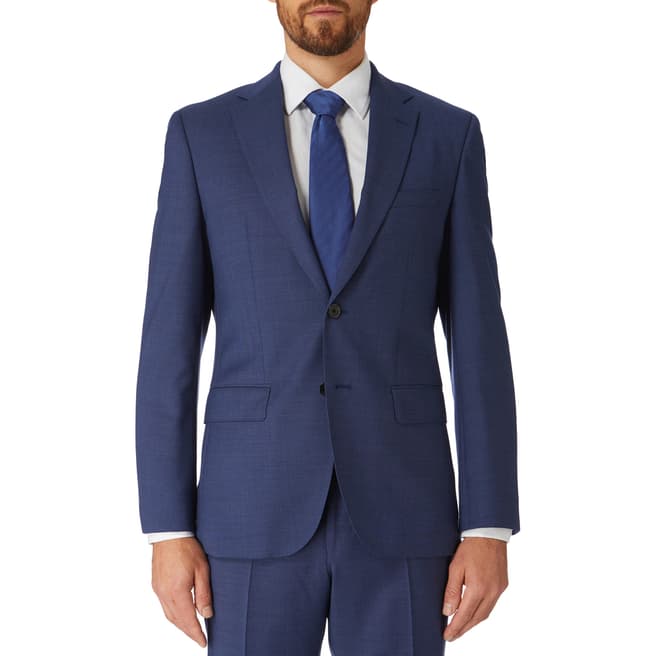 BOSS Blue Textured Johnstons Classic Fit Jacket