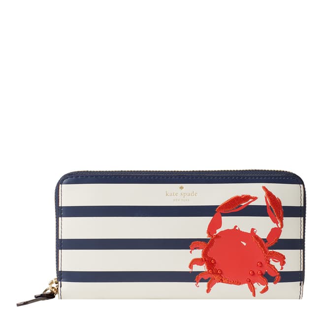 Kate Spade Multi Shore Thing Crab Lacey Wallet