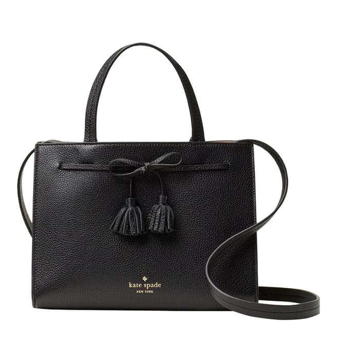 Kate Spade Black Hayes Street Rose Studded Handbag