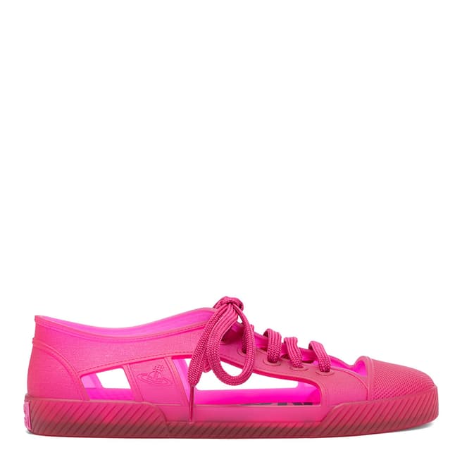 Vivienne Westwood for Melissa Bright Pink Gel Brighton Sneakers