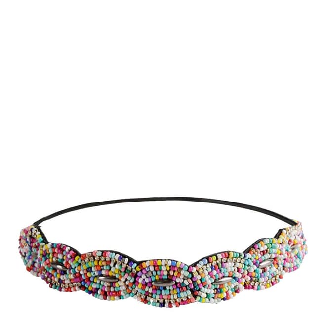 Chloe Collection by Liv Oliver Multi Colour Bead Hair Band