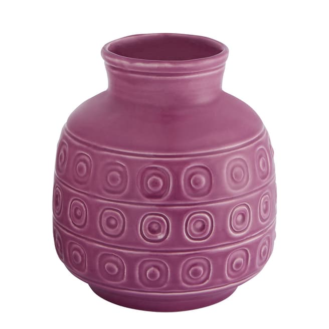 Habitat Purple Toni Glossy Markmaking Vase 15cm