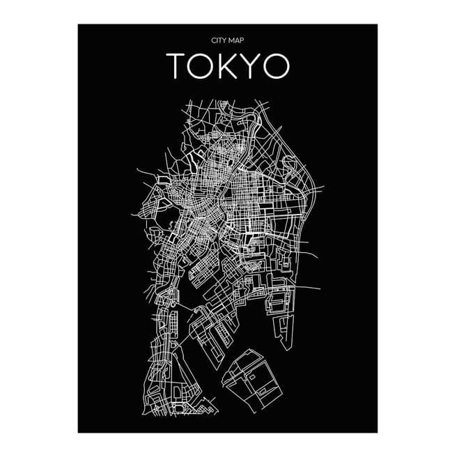 Habitat Tokyo Map By Rafael Farias 60x80cm 