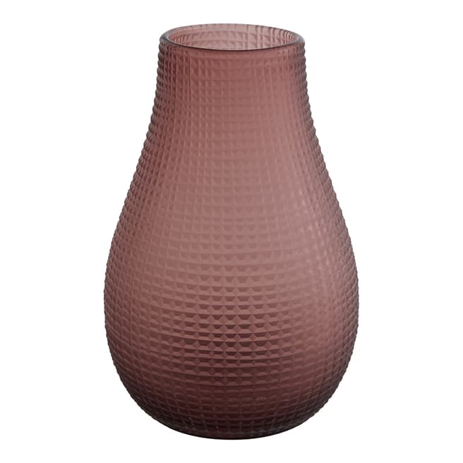 Habitat Purple Nora Textured Vase 26cm
