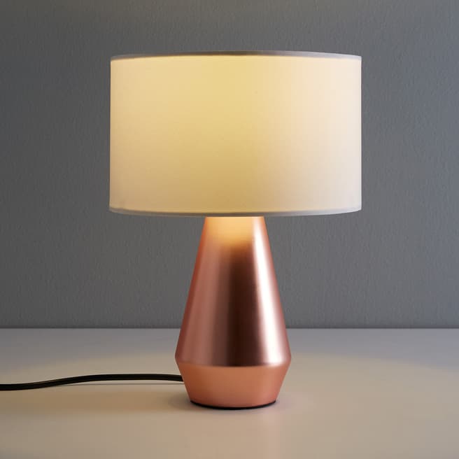 Habitat Copper/Cream Maya Pair Of Touch Lamps