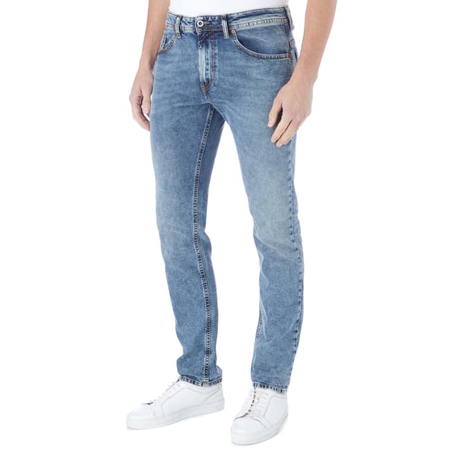 Diesel Washed Blue Thommer Stretch Jeans