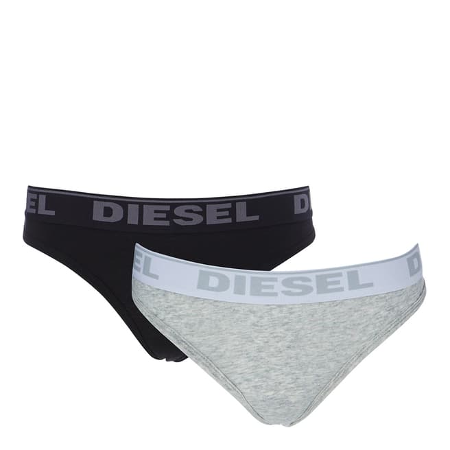 Diesel Black Multi Stars Three Pack Thong 