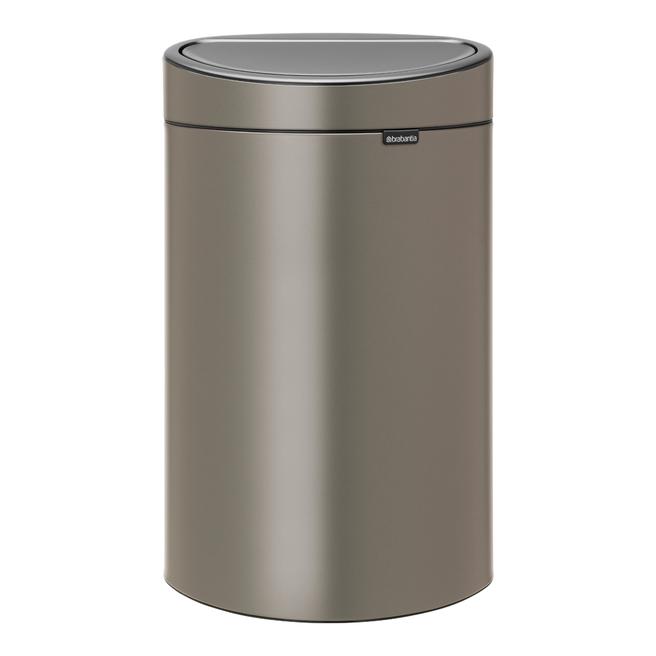 Brabantia Platinum New Touch Bin, 40L